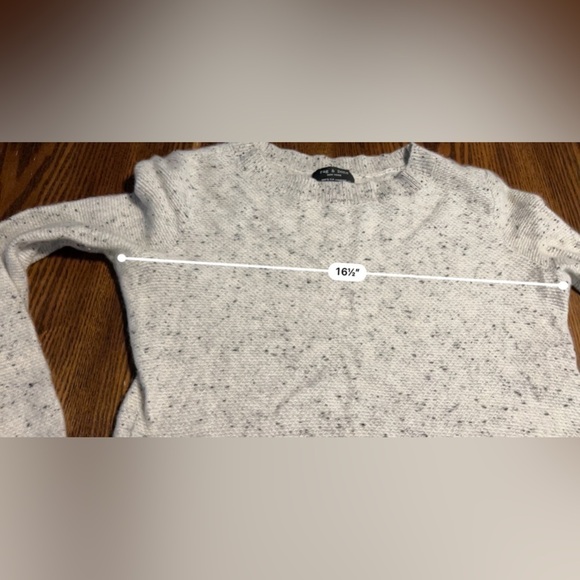 Rag & bone 100% cashmere tunic sweater women’s XS gray speckled quiet luxury - Picture 6 of 15